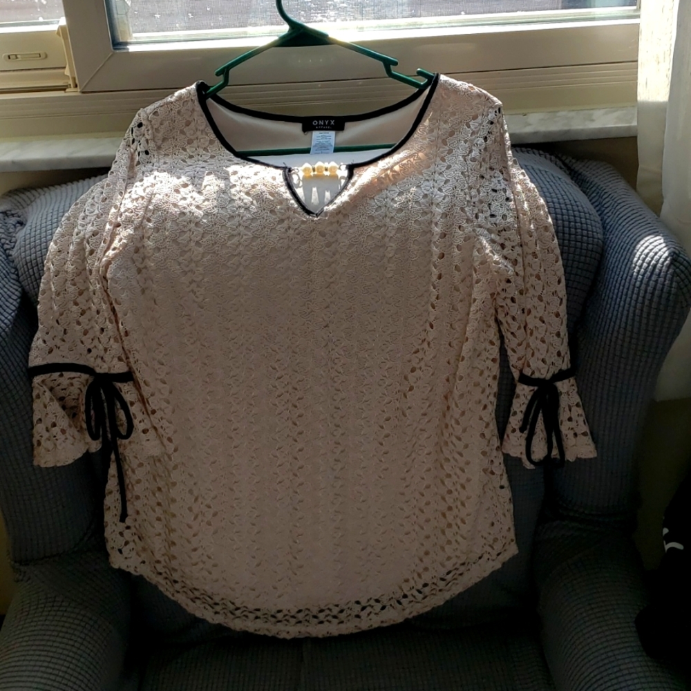 Blouse Onyx Large pearl white
